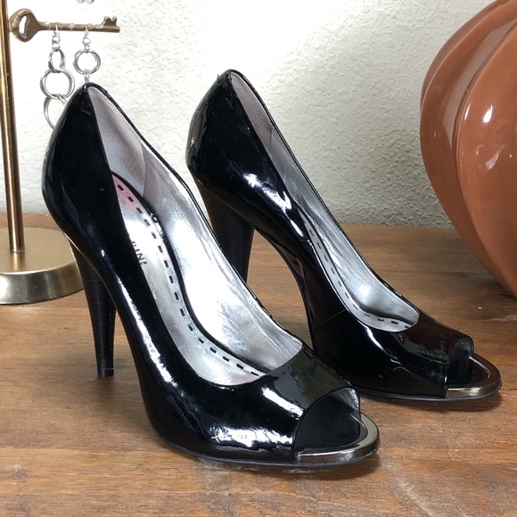 black patent leather pumps 3 inch heel